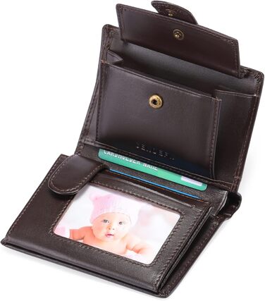 MEN'S WALLETS with RFID Protection, Large Wallet for Men in Portrait Format, Trifold Wallet for Men, Wallet Purse Portmonee with 16 Card Slots & Coin Pocket