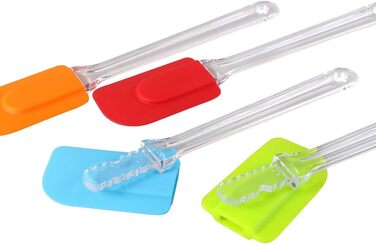 Набір силіконових шпателів Vicloon (4 шт.) для випічки, приготування їжі та змішування, термостійкі, антипригарні, BPA Free