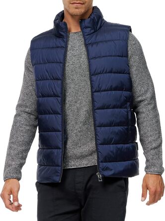 Чоловіча степкова жилетка Indicode Gibbon з коміром-стійкою | Чоловіча жилетка, брендова жилетка для чоловіків, чорний колір