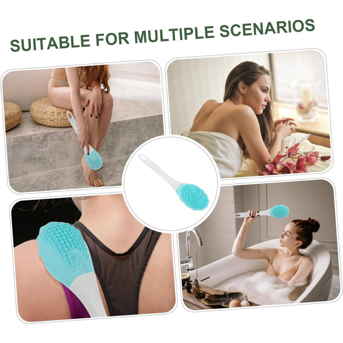 Shower Brush with Handle – Electric Body Brush for Body Massage and Back Cleaning for Everyone