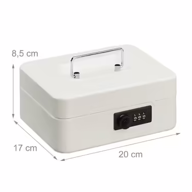 Relaxdays Cash Box with Number Combination
