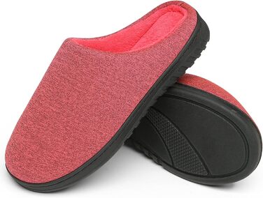 Тапочки зимові для дому жіночі/чоловічі, тепла піна пам'яті, бавовна, рожевий (36/37 EU)