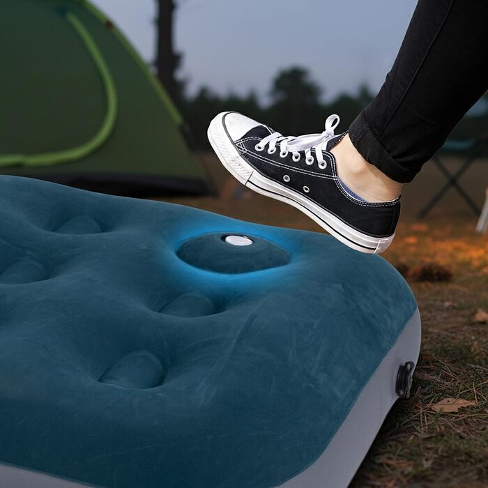 Надувна матрац-ліжко AVENLI для кемпінгу та дому (191x73x22 см) з вбудованим насосом, для 1 особи