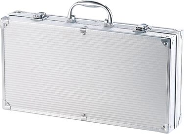 Набір для гриля Rosenstein & Söhne: 14 предметів з нержавіючої сталі, алюмінієвий кейс, щітка для гриля