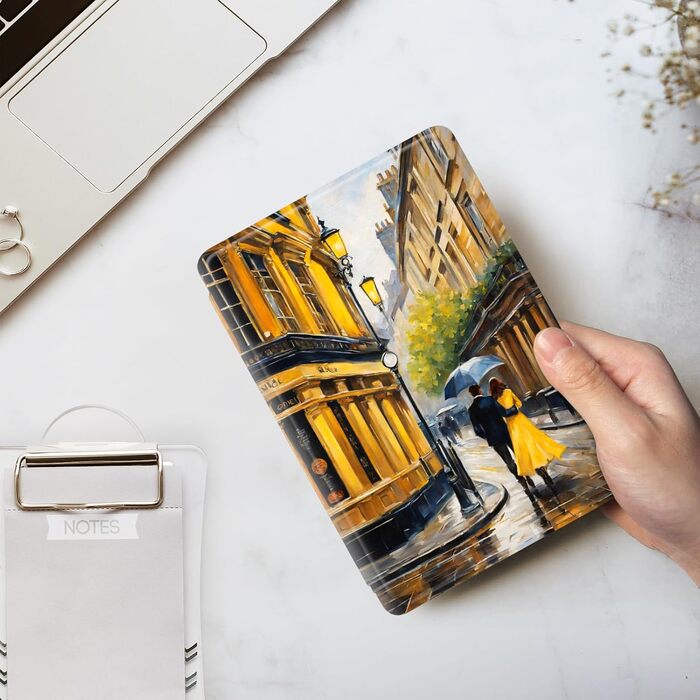 Чохол для Kindle Paperwhite 12-го покоління (2024) Flip з силікону, чохол Kindle Colorsoft з автопробудженням/засипанням, PU/TPU Case, чохол для читання, дитячий/жіночий дизайн, Signature Edition, 7' (колір 8)