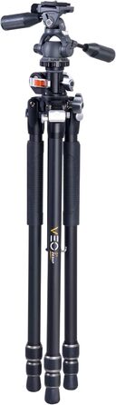 Штатив Vanguard VEO 3+ 263CP з алюмінієвою рамою, відкидною центральною колоною та 3D-голівкою для фото та відео