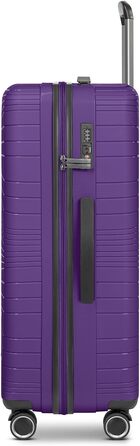 Набір валіз Franky Dallas 3.0 3 шт. | Тріумф, TSA-замок, 4 колеса, фіксуючий ручка | 36/60/92 л (фіолетовий, валіза L 75 см)