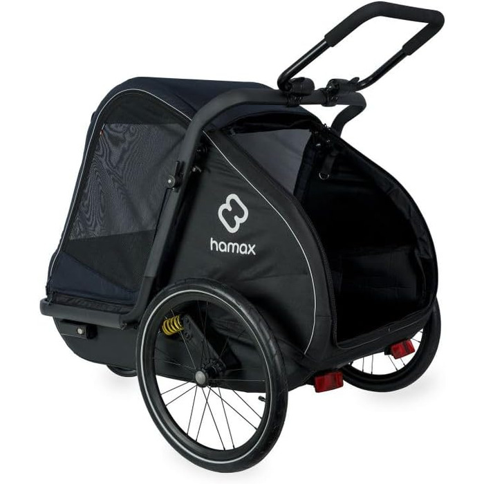 Hamax Pluto - чорний велопричіп для собак