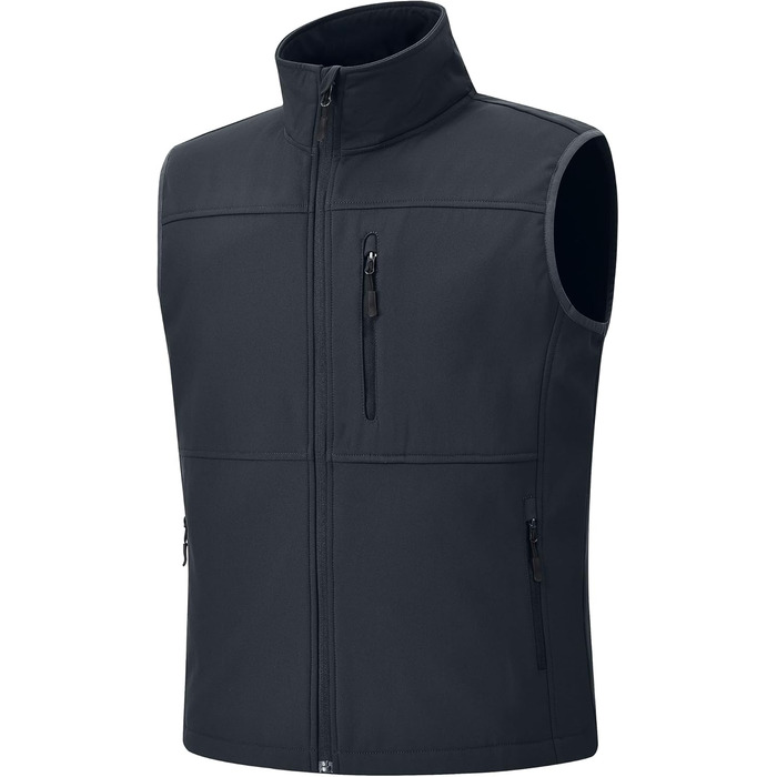 Чоловіча куртка Weste Outdoor з софтшелла, водонепроникна та вітронепроникна, з флісовою підкладкою, для походів, сіра (M)