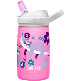 CAMELBAK Eddy+ Kids Sst Vacuum-Insulated Bottle 350ml 12Oz (Blumenkind-faultier (P))