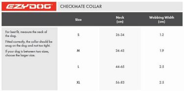 Нашийник для собак EzyDog Checkmate – нашийник-стоп для дресирування. Регульований нашийник для великих, середніх та маленьких собак (S, Чорний)