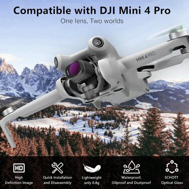 Набір ND фільтрів для DJI Mini 4 Pro - FPVtosky Mini 4 Pro ND Filter Set (6 шт.)
