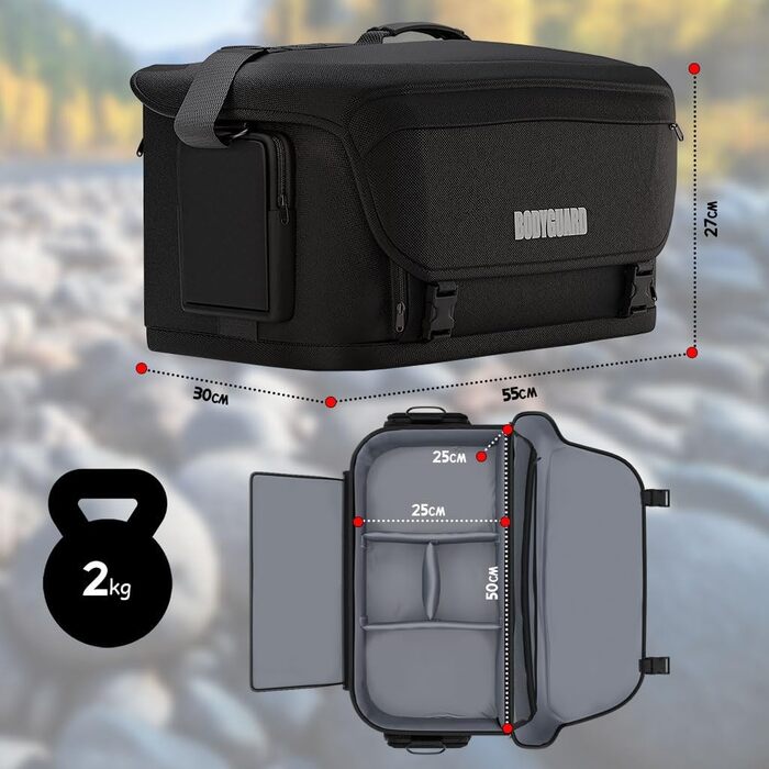 Чохол для камери Bodyguard 4XL – захисний кейс для фотоапаратів з великим відділенням та водонепроникним покриттям