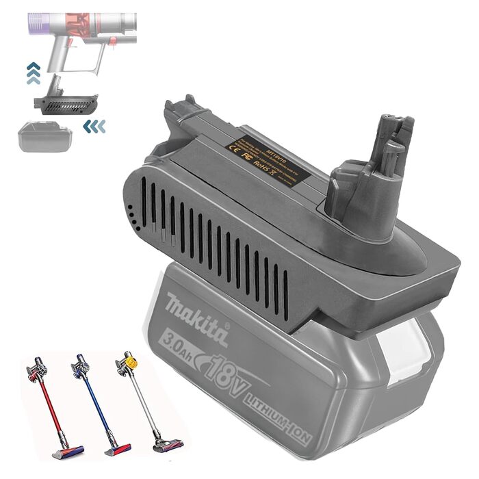 Адаптер для Makita 18V акумулятора на Dyson V7/8: перетворювач для ручних пилососів Dyson