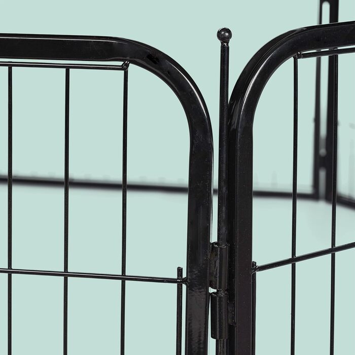 Вольєр для цуценят Relaxdays: чорний, XL, 100 x 76,5 x 235 см