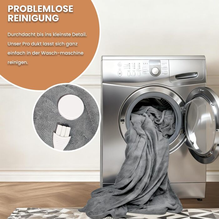 Електричний килим Celestа з підігрівом, 9 режимів нагріву, таймер, автовимкнення, 160x120 см, сірий - для софи, ліжка, офісу