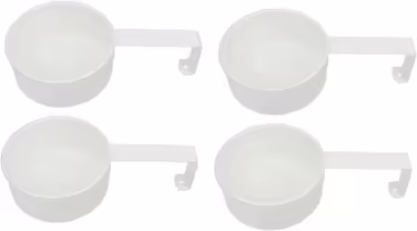 Cabilock Stainless Steel Measuring Spoon Set 4pc Kids Dishware Set Portable Scoops for Coffee