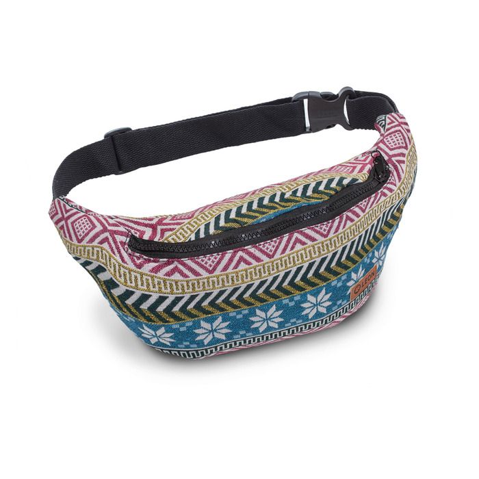 Чоловіча поясна сумка Leon Boho з бавовни (GT dklBlauRauteStrahlWeiß)