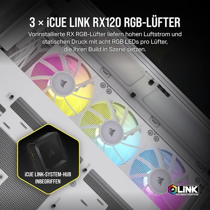 Корпус ПК CORSAIR 6500X RGB Mid-Tower ATX з двокамерним дизайном, великою гнучкістю охолодження та підтримкою материнських плат з перевернутим з'єднанням