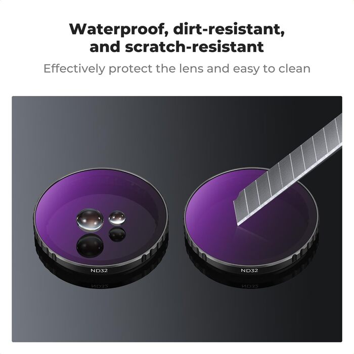 ND фільтри K&F Concept для DJI Osmo Action 4/5 PRO - набір ND8, ND16, ND32, ND64, HD скло