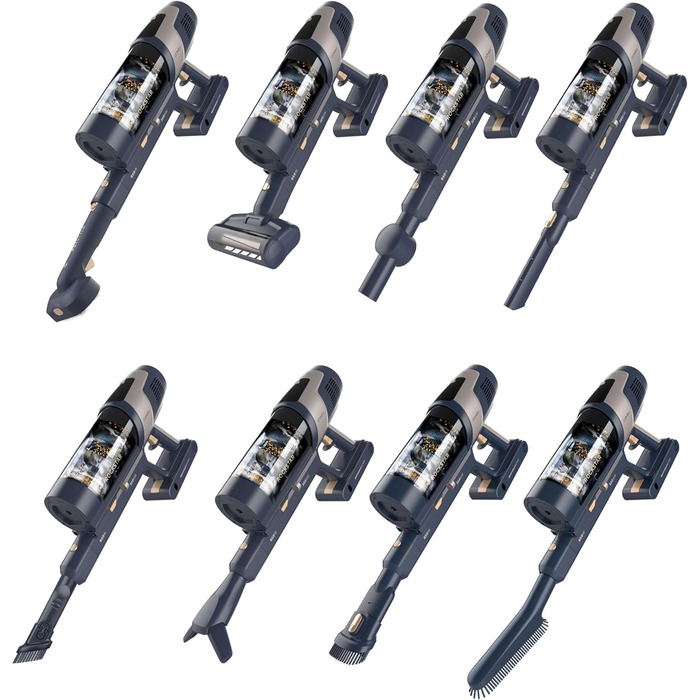 Бездротовий пилосос Cecotec Conga Rockstar 5500 Hurricane Station Flex Max: 220AW, 700W, станція самостійного очищення, 90 хв роботи, антизаплутувальна щітка, гнучкий шланг, циклонна технологія