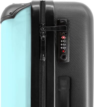 Дитячий валіза-роликовий колірний, 55x40x20 см, ручна поклажа, персоналізований, з ініціалами, для хлопчиків, з принтом 'Ренн-авто', легкий, з іменем, 2 фламінго на блакитних роликах