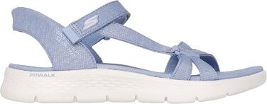 Сандалі жіночі Skechers Go Walk Flex Illuminate Hands Free Slip-ins – зручні босоніжки для прогулянок, колір темно-зелений (40 EU)
