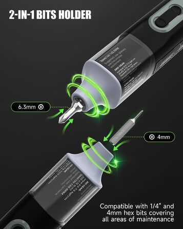 Електрична викрутка 36 в 1, міні-набір, акумуляторна викрутка з бітами H4, H6.3, 4 моменти, 1500mAh, інструмент для ремонту телефонів, окулярів, годинників, ноутбуків GS-Y08