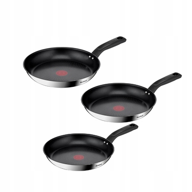 Набір сковорідок Tefal із нержавіючої сталі, 3 предмети (20/24/28 см)