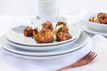 Сервіз MÄSER 931215 для 6 осіб, 30 предметів, білий порцеляновий посуд без обідків