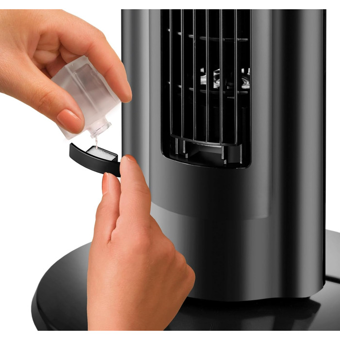 Вентилятор вежовий Unold 86855 Schwarz 60W, 230V: 3 швидкості, іонізація, таймер, коливання