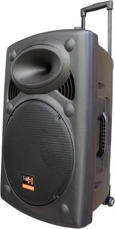 E-Lektron EL38-M MK-III: Портативна акустична система 900W з Bluetooth, MP3, USB, SD, FM, 2 мікрофонами та пультом - Звукове обладнання для вечірок та заходів