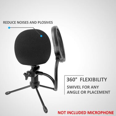 Кріплення для мікрофона Blue Snowball iCE: штатив, поп-фільтр та кабель-менеджмент від YOUSHARES