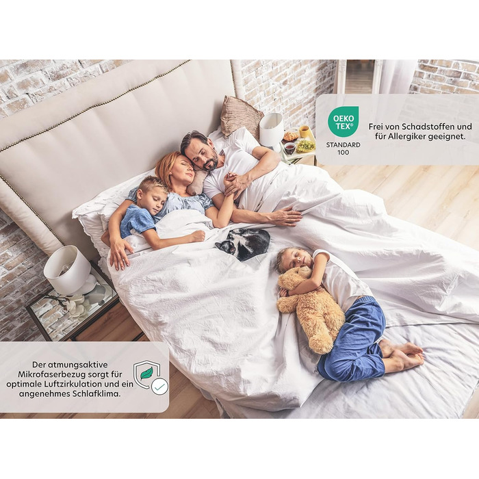 Träumegut24 - 10cm Ergonomic Cold Foam Mattress Topper / Mattress Pad / Mattress Protector Topper - Firmness H2 / H3 (H2, 90x200)
