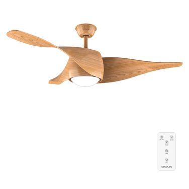 Стельовий вентилятор Cecotec EnergySilence Aero 5290 132 см з LED підсвіткою та пультом ДУ (Whitewood)