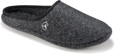 Чоловічі фетрові тапочки ESTRO - теплі зимові халапи для дому, чоловічі халапи, фетр, WOLLFILZ (45 EU, широкі, графіт)