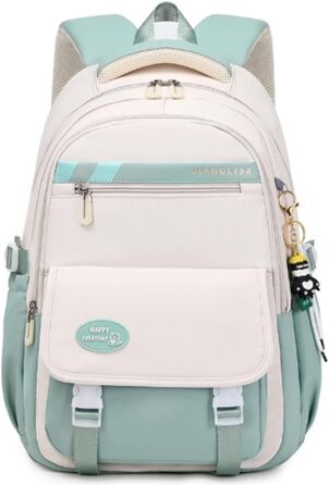 Шкільний рюкзак IvyH для підлітків, великий водонепроникний, зелений, для дівчаток та хлопчиків, 3-9 клас, старша школа, коледж, подорожі