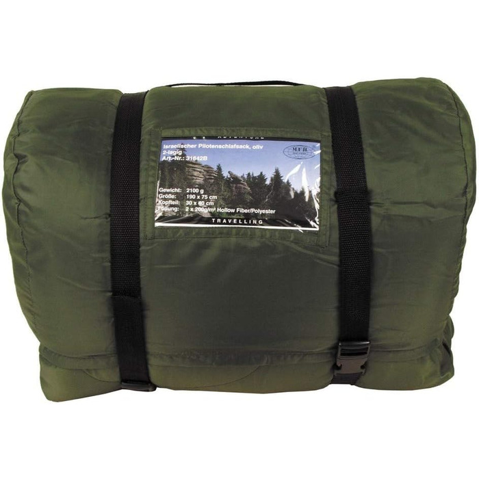 Israeli pilot sleeping bag, olive OLIV