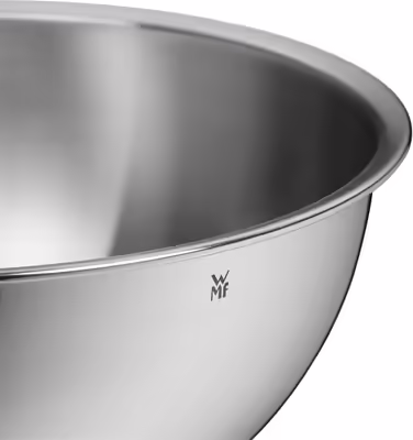 WMF Profi Plus Meat Tenderizer 34 cm, Meat Pounder, Schnitzel Pounder & Gourmet Bowl Set 4-Piece Stainless Steel Bowls for the Kitchen 0.75l - 2.75l, Mixing Bowls, Salad Bowls, Cromargan, Nesting