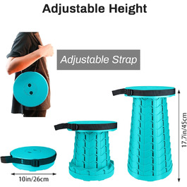 Трапляний стільчик-трансформер Hesanzol для кемпінгу, риболовлі, відпочинку на природі, максимальне навантаження 180 кг, колір блакитний