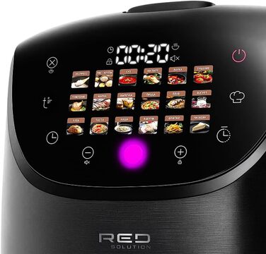 Мультиварка RED COLORSENSE MC200 RU - 5л, мультиварка-скороварка, рисоварка, мультикук, 860 Вт, підігрів, йогурт, пароварка, сенсорне керування