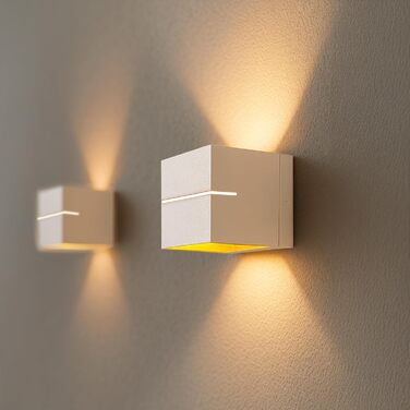 Настінна лампа KOURA SSC-LUXon (2 шт.) - чорна та золота, з розрізом для світла, для LED G9, для сходищ, коридору
