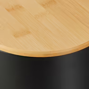 Relaxdays Trash Can 3 l with Bamboo Lid