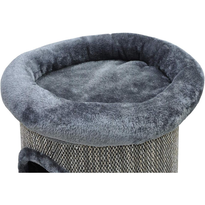 Котячий будиночок-кігтеточка Nanook для великих котів XXL, сірий, 105 см, з печерою