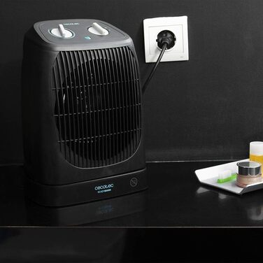 Теплова гармата Cecotec ReadyWarm 2070 Max Force, 2000 Вт, з функцією охолодження та обертанням, 3 режими роботи, чорна
