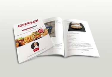 Фритюрниця без олії G3 Ferrari Friggisano Easy, 1500 Вт, 4.8 л, 6 програм, цифровий дисплей, білий/чорний