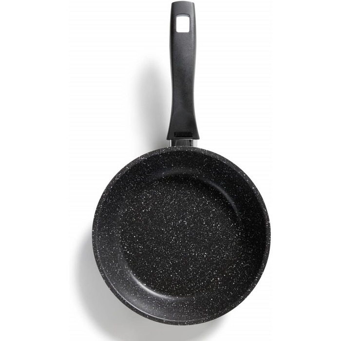 Сковорода STONELINE 20 см з антипригарним покриттям з кам'яними частинками, для індукційних плит, алюмінієва, сіра