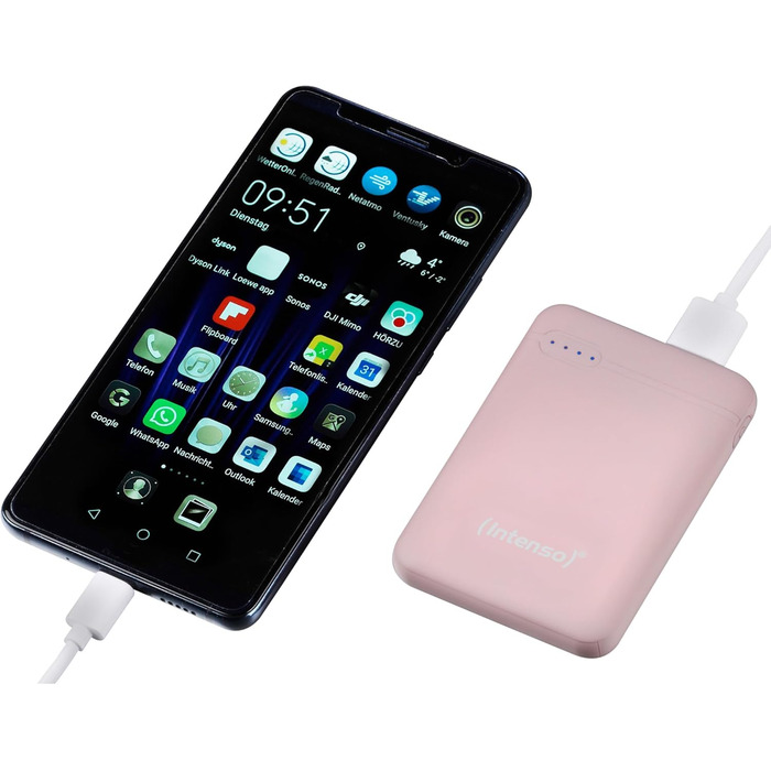 Powerbank Intenso Powerbank XS 5000mAh - зовнішній акумулятор для смартфона, планшета, MP3-плеєра, цифрової камери (рожевий)