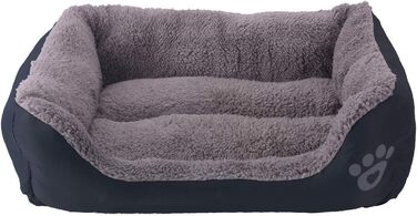 Килимок для кота та собаки AcserGery: м'яке ліжко, теплий лежак, чорний колір