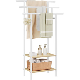 Підставка для рушників EUGAD з 3 полицями, з металу та ДСП, для ванної кімнати